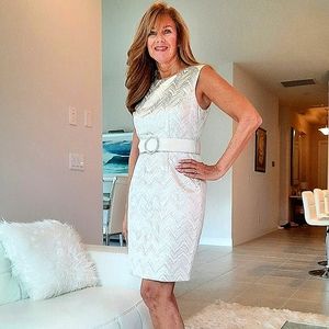 Trina Turk Silver and Gold Dress